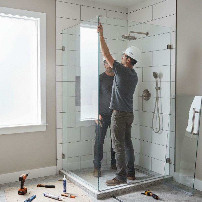 Glass Shower Door Installation in Longmont, CO